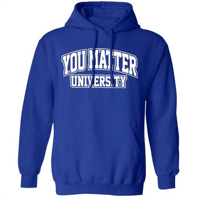 You matter hooded sweatshirt print shirt clothing plus size