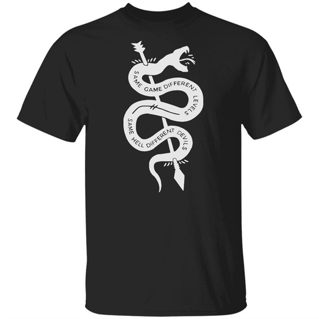 The rock black shirt - Same game different levels same hell different devils
