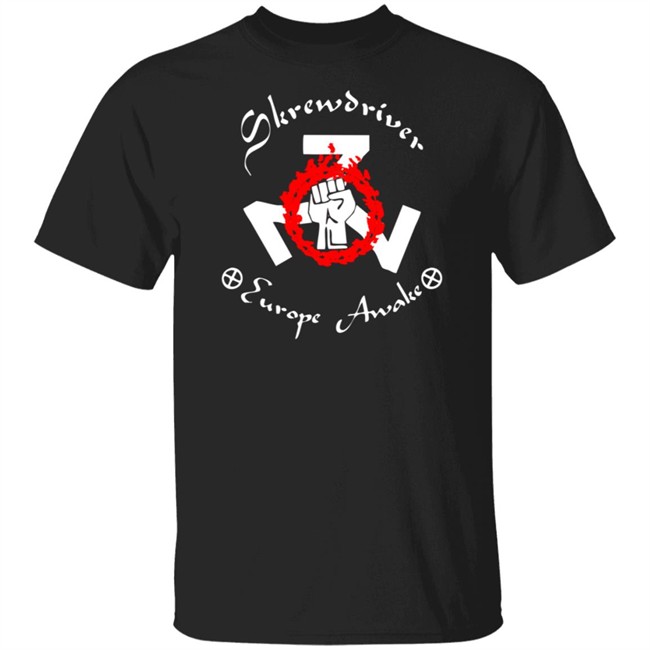 Shane Burley Skrewdriver Europe Tee Shirt Shane Burley Skrewdriver Europe Tee Shirt