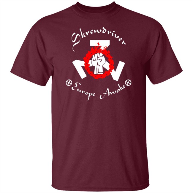 Shane Burley Skrewdriver Europe Tee Shirt Shane Burley Skrewdriver Europe Tee Shirt - Image 2
