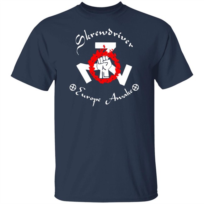 Shane Burley Skrewdriver Europe Tee Shirt Shane Burley Skrewdriver Europe Tee Shirt - Image 3