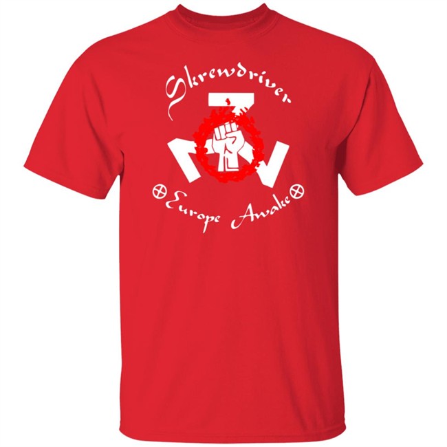 Shane Burley Skrewdriver Europe Tee Shirt Shane Burley Skrewdriver Europe Tee Shirt - Image 4