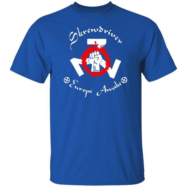 Shane Burley Skrewdriver Europe Tee Shirt Shane Burley Skrewdriver Europe Tee Shirt - Image 5