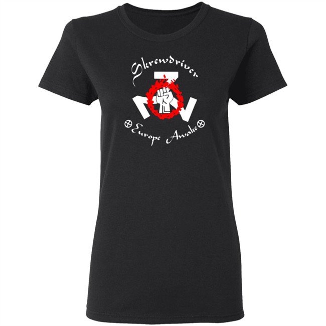 Shane Burley Skrewdriver Europe Tee Shirt Shane Burley Skrewdriver Europe Tee Shirt - Image 6