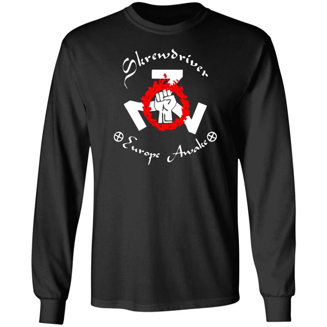 Shane Burley Skrewdriver Europe Tee Shirt Shane Burley Skrewdriver Europe Tee Shirt - Image 8