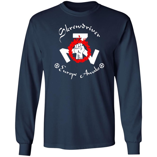 Shane Burley Skrewdriver Europe Tee Shirt Shane Burley Skrewdriver Europe Tee Shirt - Image 10
