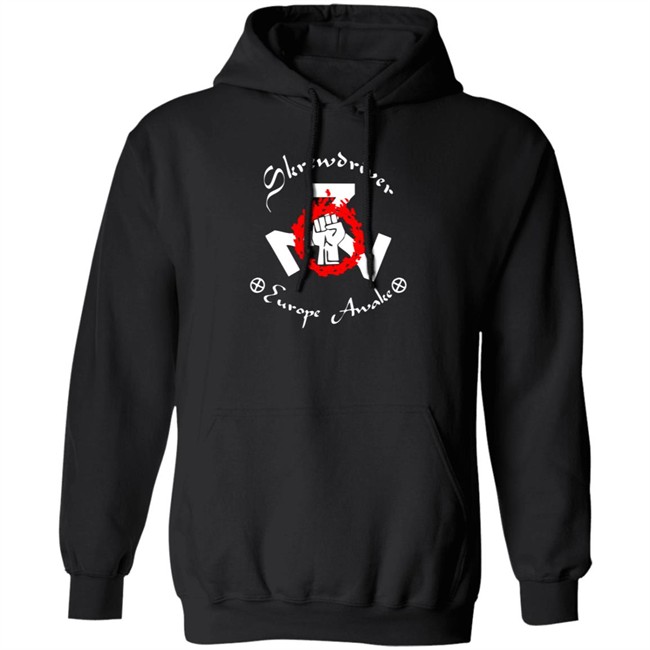 Shane Burley Skrewdriver Europe Tee Shirt Shane Burley Skrewdriver Europe Tee Shirt - Image 11