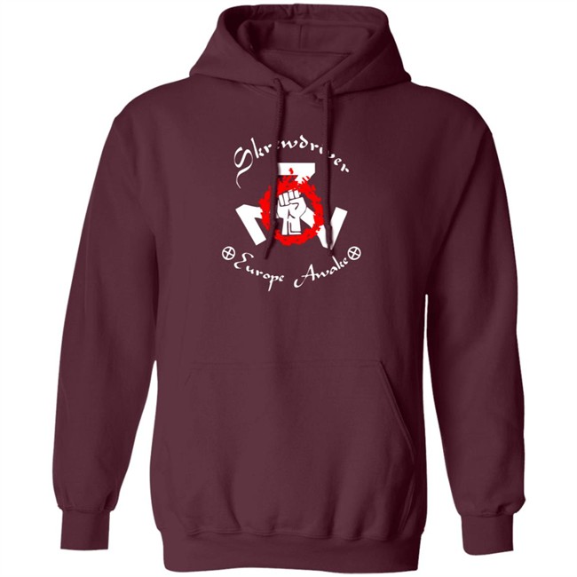 Shane Burley Skrewdriver Europe Tee Shirt Shane Burley Skrewdriver Europe Tee Shirt - Image 13