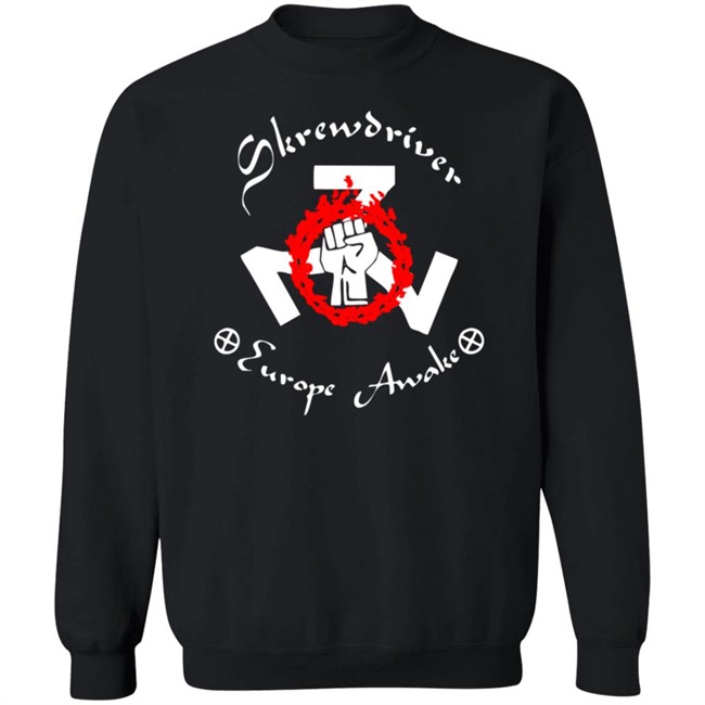 Shane Burley Skrewdriver Europe Tee Shirt Shane Burley Skrewdriver Europe Tee Shirt - Image 15