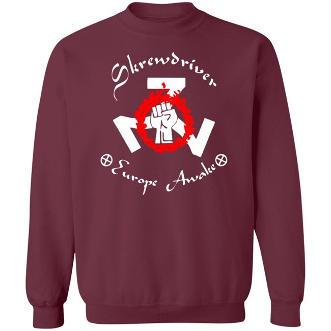 Shane Burley Skrewdriver Europe Tee Shirt Shane Burley Skrewdriver Europe Tee Shirt - Image 16
