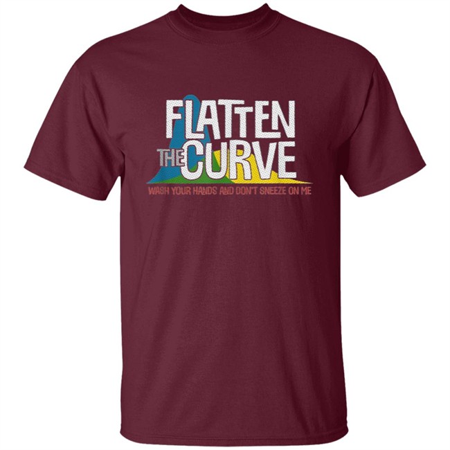Flatten the curve t shirt Flatten the curve t shirt - Image 3