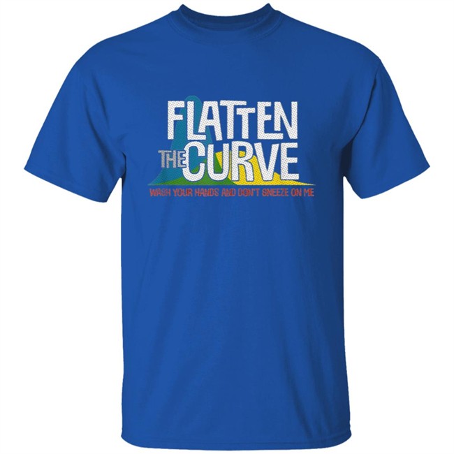 Flatten the curve t shirt Flatten the curve t shirt - Image 4