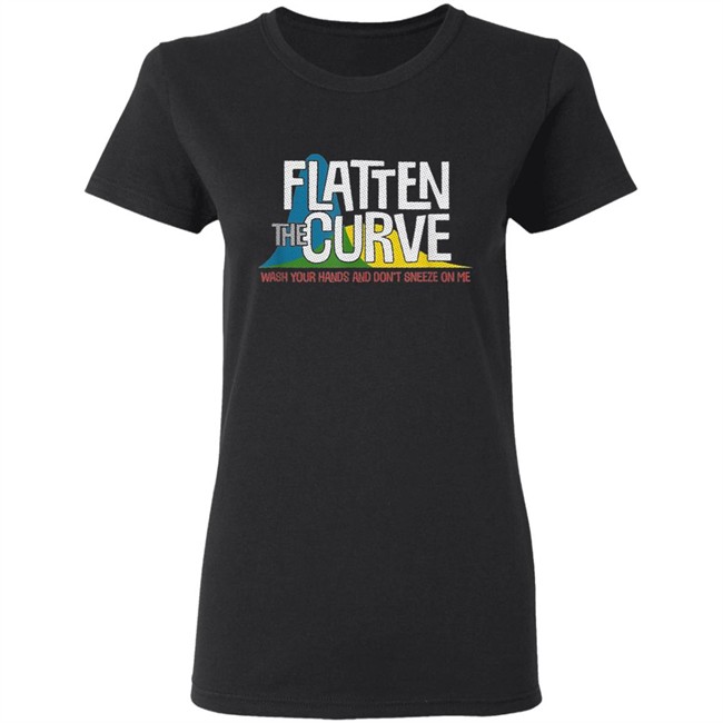 Flatten the curve t shirt Flatten the curve t shirt - Image 6