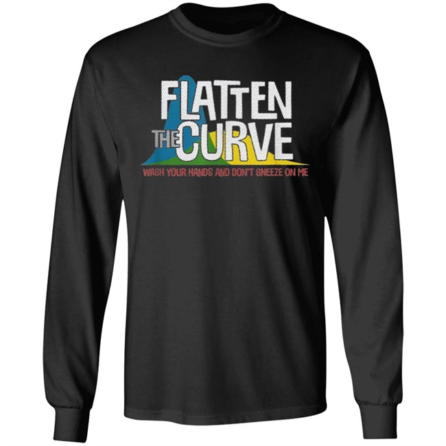 Flatten the curve t shirt Flatten the curve t shirt - Image 8