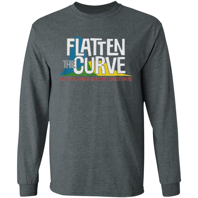 Flatten the curve t shirt Flatten the curve t shirt - Image 9