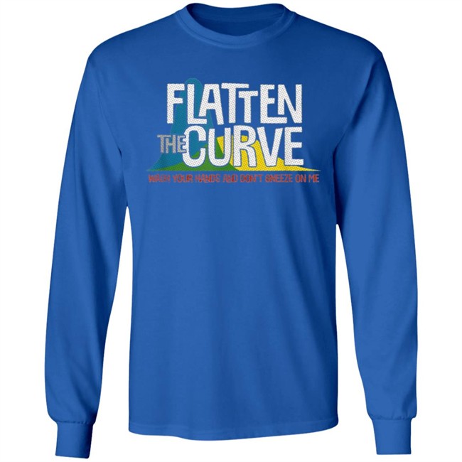 Flatten the curve t shirt Flatten the curve t shirt - Image 10
