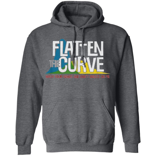 Flatten the curve t shirt Flatten the curve t shirt - Image 12