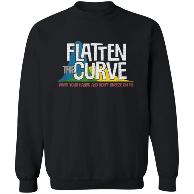 Flatten the curve t shirt Flatten the curve t shirt - Image 14