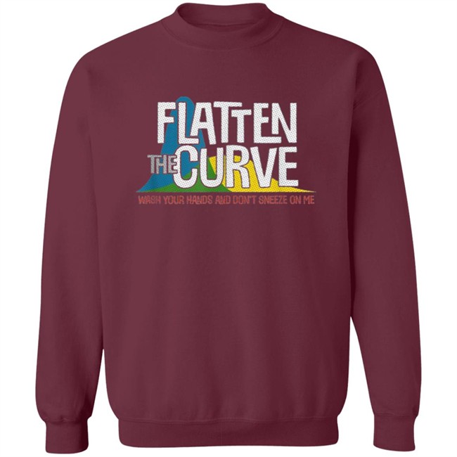 Flatten the curve t shirt Flatten the curve t shirt - Image 15