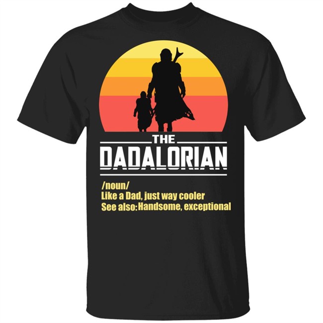 The Dadalorian Fathers Day Funny Meme Gift Slim Fit T-Shirt