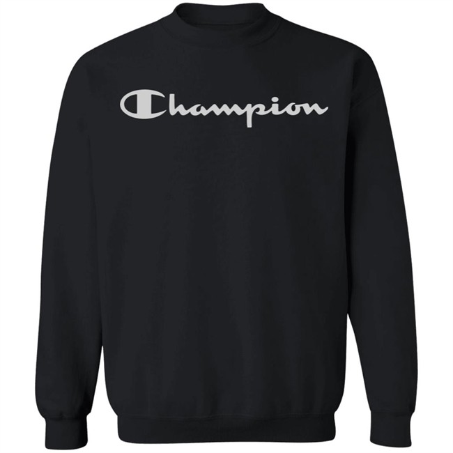 Black Champion Hoodie Black Champion Hoodie - Image 15