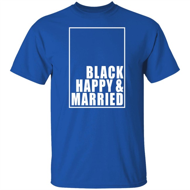 Black Happy And Married Shirt Black Happy And Married Shirt - Image 5