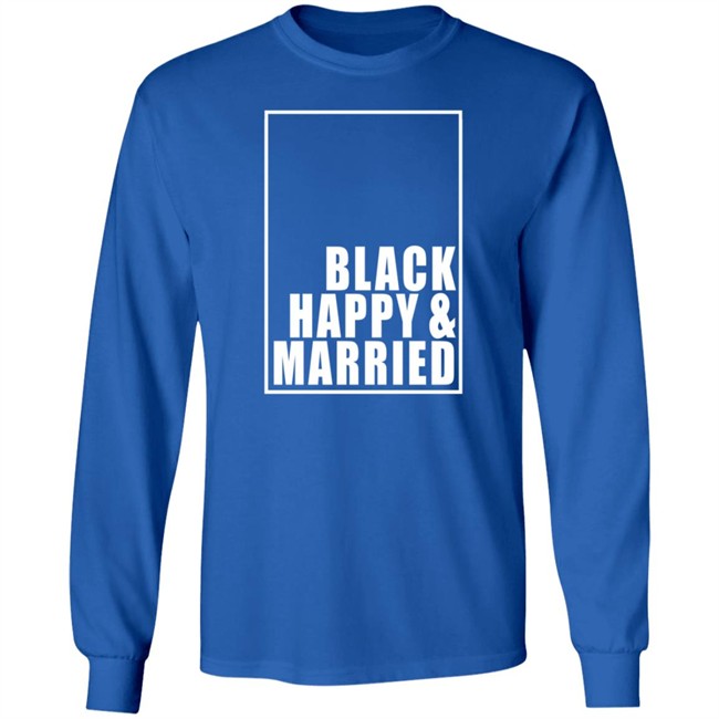 Black Happy And Married Shirt Black Happy And Married Shirt - Image 9