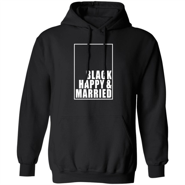 Black Happy And Married Shirt Black Happy And Married Shirt - Image 11