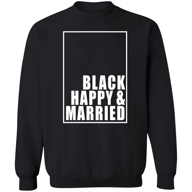 Black Happy And Married Shirt Black Happy And Married Shirt - Image 15