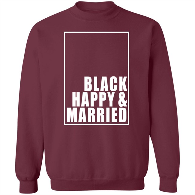 Black Happy And Married Shirt Black Happy And Married Shirt - Image 16