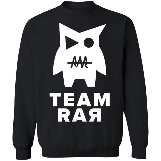 TEAM RAR V0 CREW SHIRT - BLACK