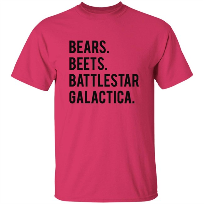 Crawfish are food not friends! - Bears beets battlestar galactica shirt black Crawfish are food not friends! - Bears beets battlestar galactica shirt black - Image 3