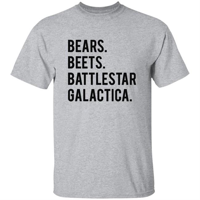 Crawfish are food not friends! - Bears beets battlestar galactica shirt black Crawfish are food not friends! - Bears beets battlestar galactica shirt black - Image 5