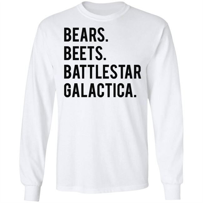 Crawfish are food not friends! - Bears beets battlestar galactica shirt black Crawfish are food not friends! - Bears beets battlestar galactica shirt black - Image 9