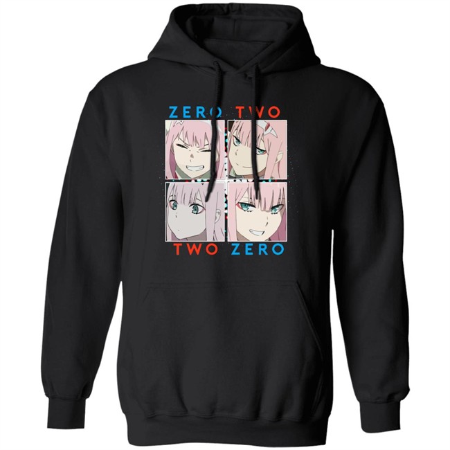Darling in the FranXX (Zero Two Moods) Lightweight Hoodie