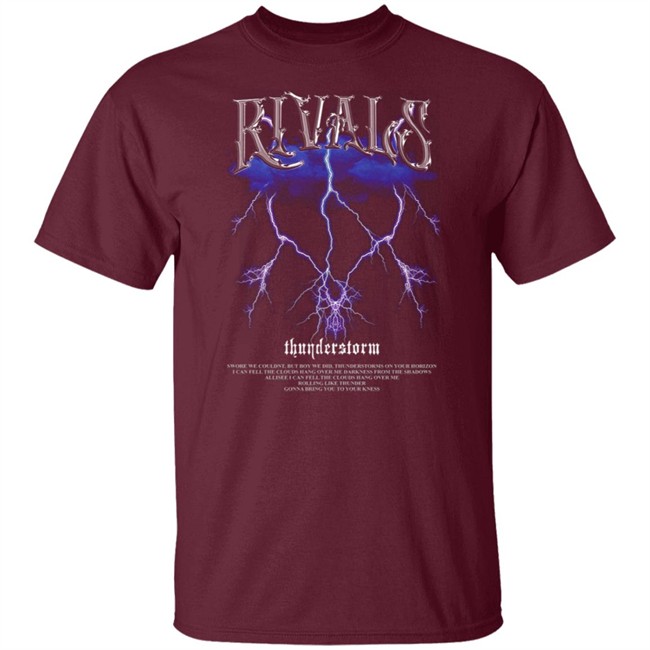 Rivals Thunderstorm Black Tee Shirt Rivals Thunderstorm Black Tee Shirt - Image 2