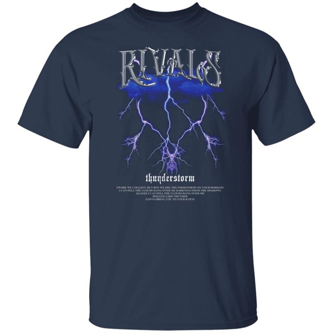 Rivals Thunderstorm Black Tee Shirt Rivals Thunderstorm Black Tee Shirt - Image 3