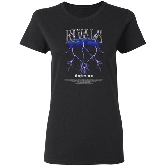 Rivals Thunderstorm Black Tee Shirt Rivals Thunderstorm Black Tee Shirt - Image 6
