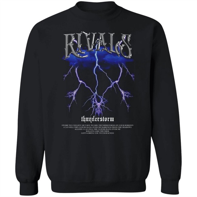 Rivals Thunderstorm Black Tee Shirt Rivals Thunderstorm Black Tee Shirt - Image 15