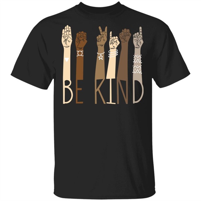 be kind t shirt sign be kind t shirt with be kind hand sign language 2020 t shirt