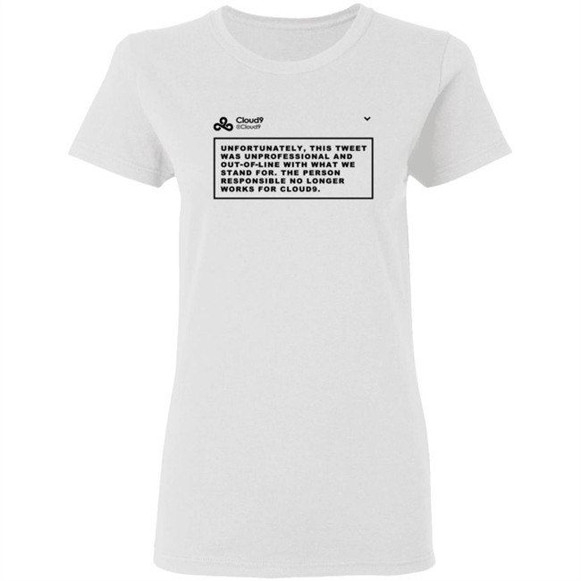 Cloud9 C9 Mateus This Tweet Was Unprofessional T Shirt Cloud9 C9 Mateus This Tweet Was Unprofessional T Shirt - Image 6