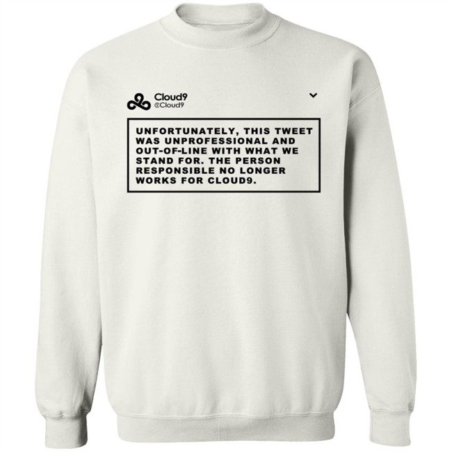 Cloud9 C9 Mateus This Tweet Was Unprofessional T Shirt Cloud9 C9 Mateus This Tweet Was Unprofessional T Shirt - Image 15