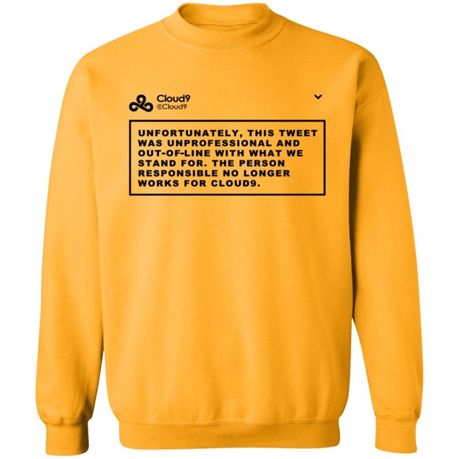 Cloud9 C9 Mateus This Tweet Was Unprofessional T Shirt Cloud9 C9 Mateus This Tweet Was Unprofessional T Shirt - Image 16