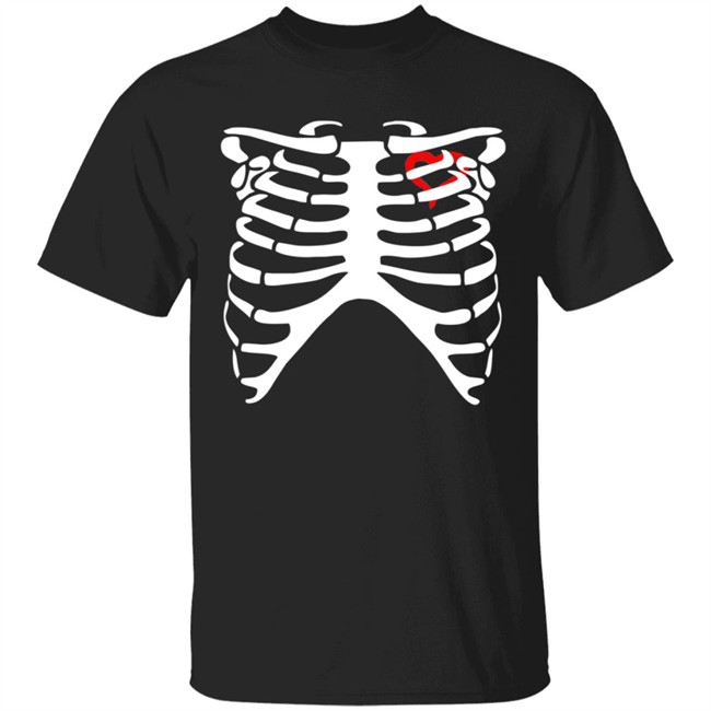 Diy Skeleton Heart Tee Shirt Diy Skeleton Heart Tee Shirt