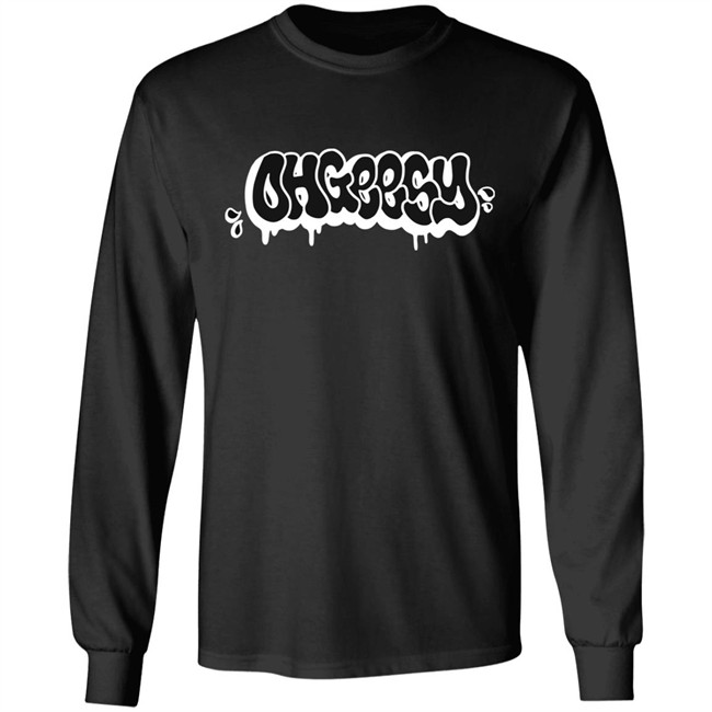 The Offical Ohgeesy Merch Shoreline Mafia Merch Throwie Long Sleeve T-Shirt White Geezy World