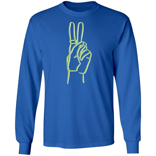 Riley Hubatka Merch Neon Peace Hoodie Riley Hubatka Merch Neon Peace Hoodie - Image 9
