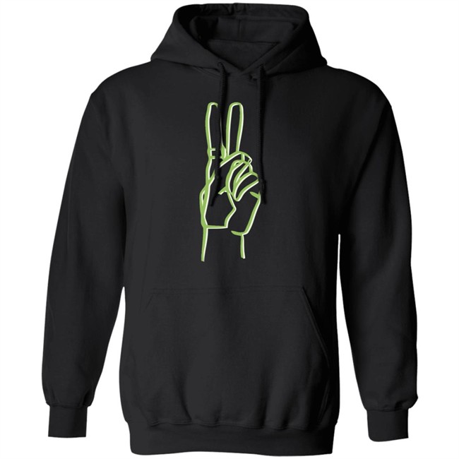 Riley Hubatka Merch Neon Peace Hoodie Riley Hubatka Merch Neon Peace Hoodie - Image 11