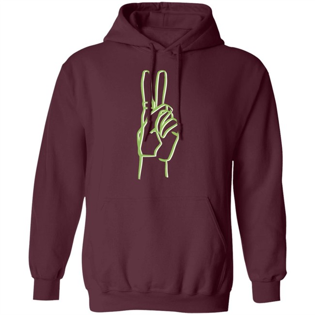 Riley Hubatka Merch Neon Peace Hoodie Riley Hubatka Merch Neon Peace Hoodie - Image 13