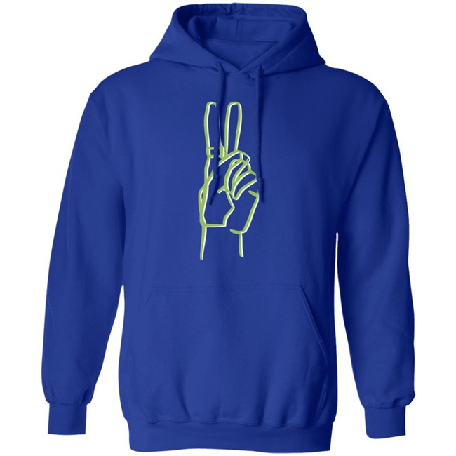Riley Hubatka Merch Neon Peace Hoodie Riley Hubatka Merch Neon Peace Hoodie - Image 14